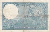 France 10 Francs  Minerva 12-05-1916 - Serial  V.892 - VF