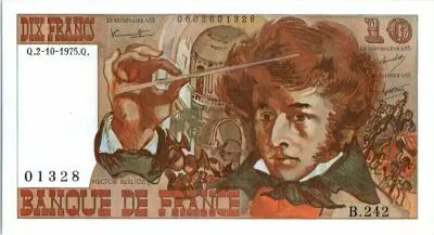 France 10 Francs Berlioz - 02-10-1975 Serial B.242
