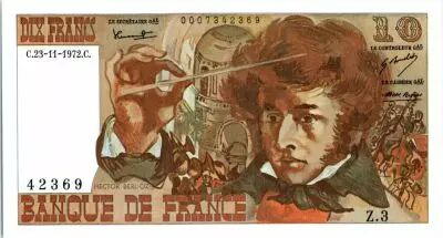 France 10 Francs Berlioz - 23-11-1972 Serial Z.3