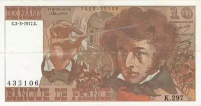 France 10 Francs Berlioz - ann�es 1972 � 1978