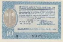 France 10 Francs Bon de Solidarit&eacute; - 1941-1942 Serial B - WWII - XF