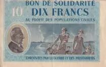 France 10 Francs Bon de Solidarit&eacute; P&eacute;tain - 1941-1942