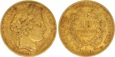 France 10 Francs Ceres - II th Republic 1851 A Paris