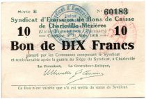 France 10 Francs Charleville-Mézières Bon de Caisse - 1916