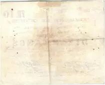 France 10 Francs Cuincy City - 1915