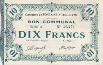 France 10 Francs Fontaine Notre-Dame City - 1915
