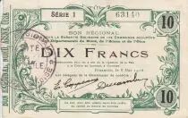 France 10 Francs Fourmies City - 1916