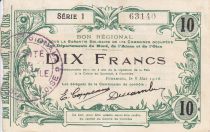 France 10 Francs Fourmies Commune - 1916