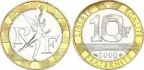 France 10 Francs Génie - 2000 - Bimétal - Frappe BU