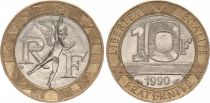 France 10 Francs Génie (années variées 1988-2000)