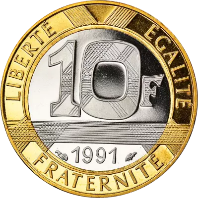 France 10 francs Genius of the Bastille - 1991 - Proof
