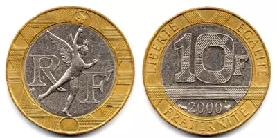France 10 Francs Genius of the Bastille - 2000 Proof