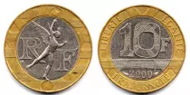 France 10 Francs Genius of the Bastille - 2000 Proof