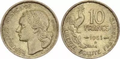 France 10 Francs Guiraud - 1951 B Beaumont - Le Roger