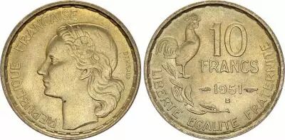 France 10 Francs Guiraud - 1951 B Beaumont Le Roger