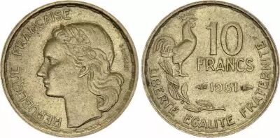 France 10 Francs Guiraud - 1951