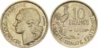France 10 Francs Guiraud - 1952 B Beaumont - Le Roger