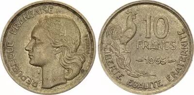 France 10 Francs Guiraud - 1955