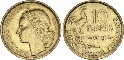 France 10 Francs Guiraud - 1955