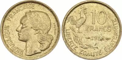 France 10 Francs Guiraud - 1958