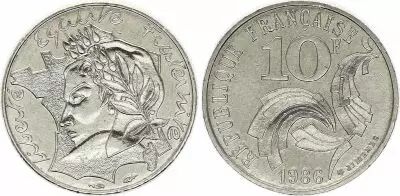 France 10 Francs Jimenez - 1986 - SPL � FDC