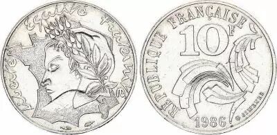 France 10 Francs Jimenez - 1986 - Touching the fillet
