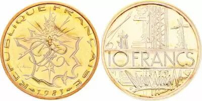France 10 Francs Mathieu - 1983 Edge A - From UNC box