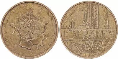 France 10 Francs Mathieu 1975 - TTB