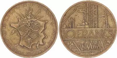 France 10 Francs Mathieu 1976 - TTB