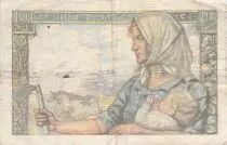 France 10 Francs Miner - 26-11-1942 Serial O.29 - F+