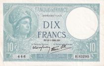 France 10 Francs Minerva -  09-01-1941 - Serial H.83295