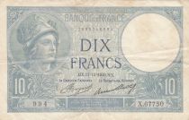 France 10 Francs Minerva -  17-12-1936 - Serial X.67750