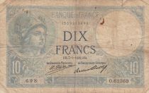 France 10 Francs Minerva - 07-01-1932 - Serial O.62369
