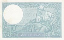 France 10 Francs Minerva - 12-10-1939 - Serial S.74514 - WPM. 84