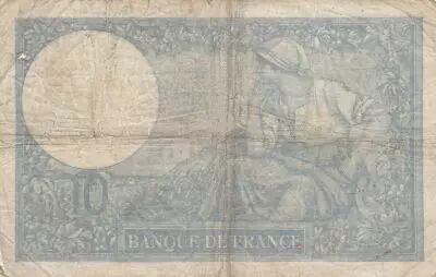 France 10 Francs Minerva - 25-02-1937 - Serial W.68199