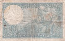 France 10 Francs Minerva - Various Years 1916-1942 - VF