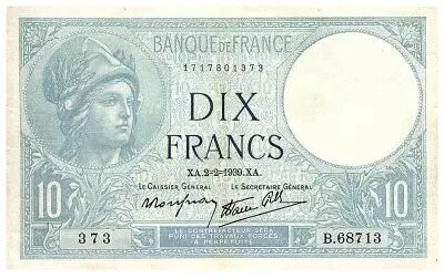 France 10 Francs Minerve - 02-02-1939 - S�rie B.68713