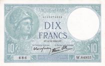 France 10 Francs Minerve - 04-12-1941 - Série W.84955
