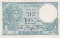 France 10 Francs Minerve - 14-09-1939 Série Z.71750 - TTB