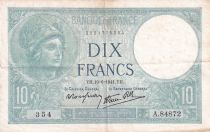 France 10 Francs Minerve - 19-06-1941 - Série A.84872