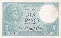 France 10 Francs Minerve - 21-11-1940 - Série P.80011