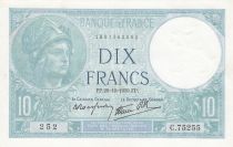 France 10 Francs Minerve - 26-10-1939 - Série C.75255