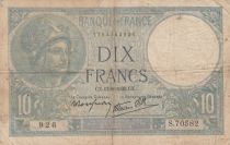 France 10 Francs Minerve - années 1916 à 1942