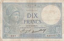 France 10 Francs Minerve 17-12-1936 - Serial N.67772