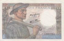 France 10 Francs Mineur - 22-06-1944 Série K.96 - SUP