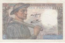 France 10 Francs Mineur - 22-06-1944 Série K.96