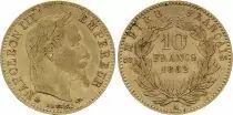 France 10 Francs Napoleon III Laureate Head -1862 A