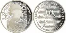 France 10 Francs Treasures of the Museums of Europe: Utamaro - 1997 - Silver - With box and certificate - Proof