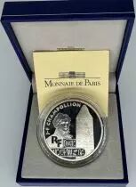France 10 Francs Tr&eacute;sor du Nil : Champollion - 1998 - Argent - Avec boite et certificat - Frappe BE