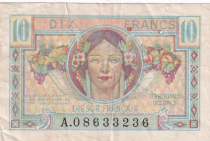 France 10 Francs Trésor Français - 1947 - Série A - TTB